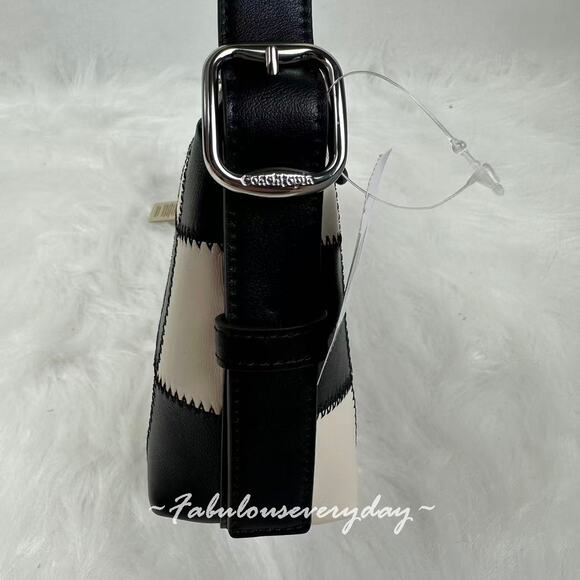 Coach Alter/Ego Small Slouchy Shoulder Bag In Checkerboard Leather CAO22 NWT - Picture 6 of 11